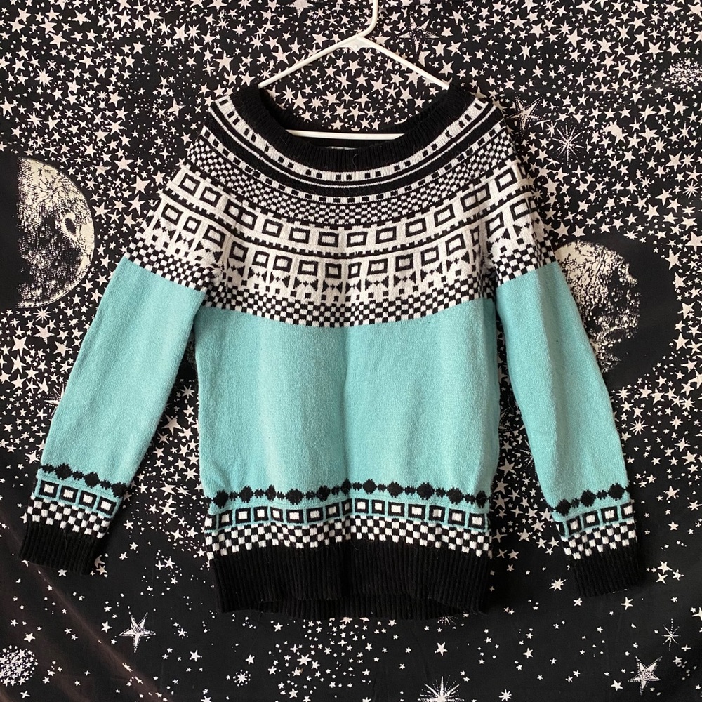 Urban Outfitters Oversized Geometric Sweater